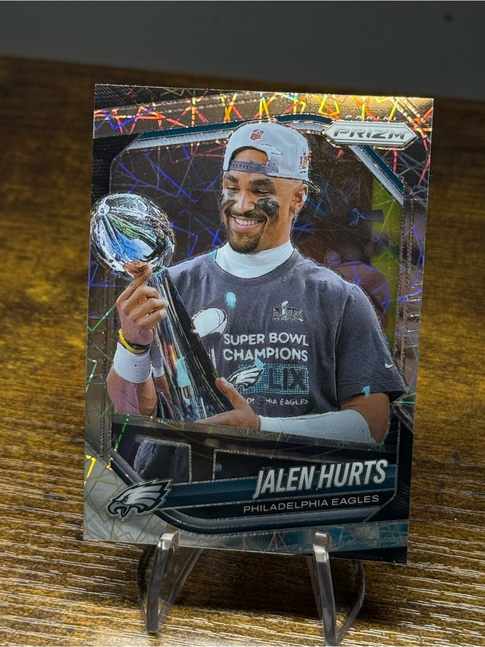 Panini Jalen Hurts Super Bowl Champions Card - Lazer Prizm